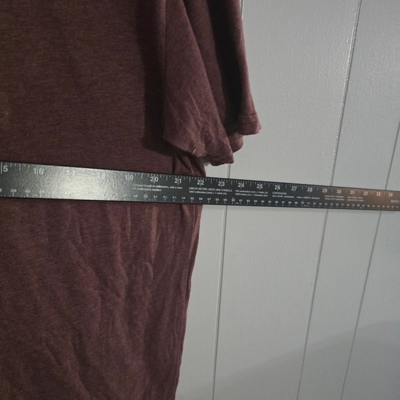 Volcom T-Shirt Mens XL Maroon Heathered Short Sleeve Stone Logo Tee - Picture 4 of 6